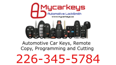 Mycarkeys Canada car key replacement in windsor near me